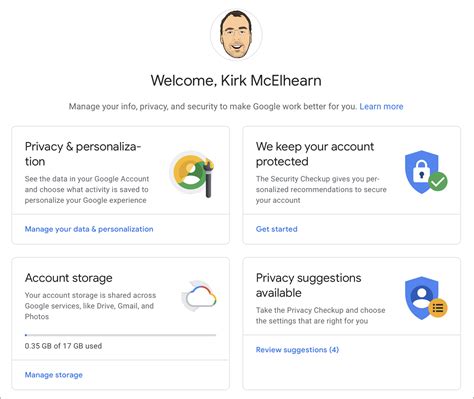 Manage your security in My Account .